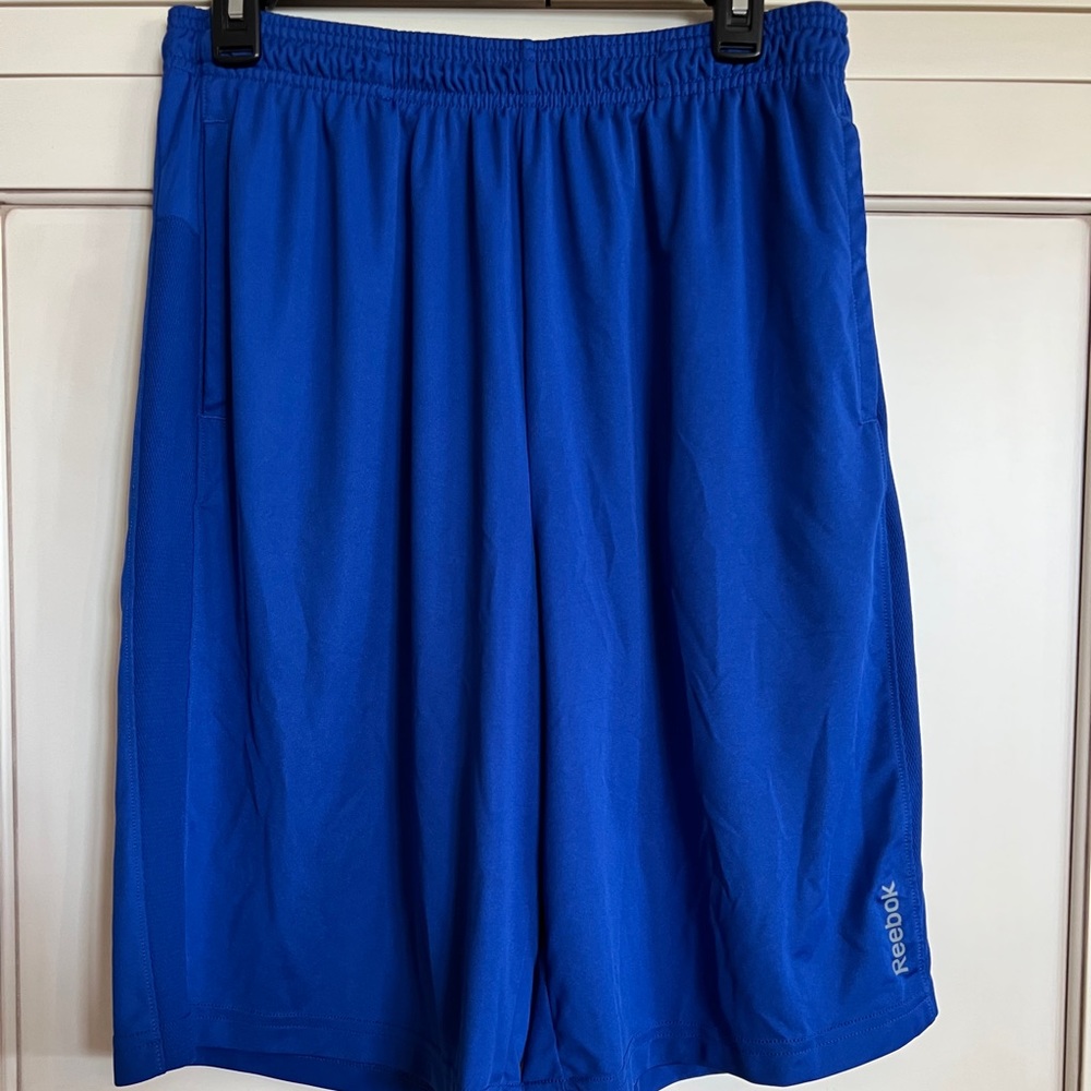 Blue Mens Reebok Athletic Shorts